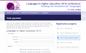 Conference payment page