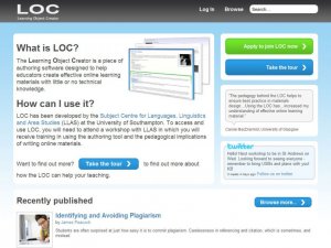 LOC website home page screenshot