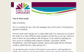 Links into languages HTML email template